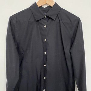 Lands' End Women's Wrinkle Free Broadcloth Black